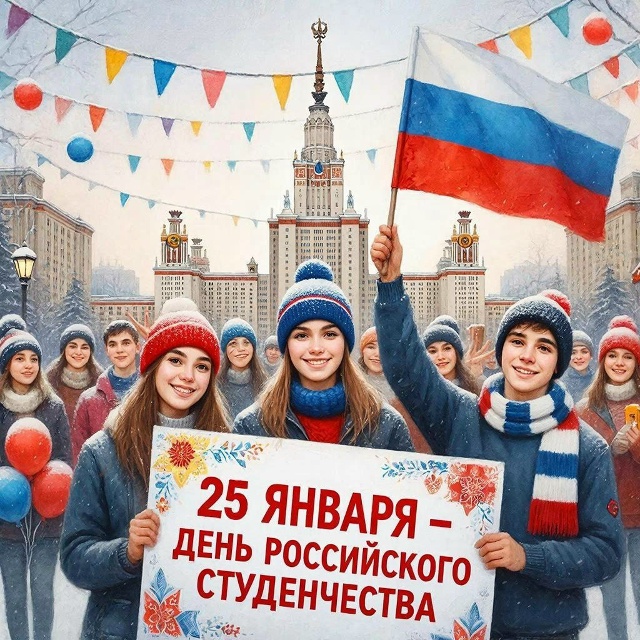 С Днем российского студенчества.